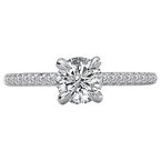 LaVie Solitaire Semi-Mount Diamond Ring 115427-RD075