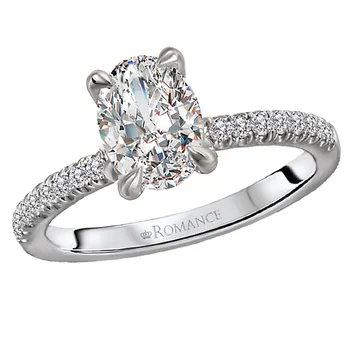 Diamond Semi Mount Diamond Ring 160102-OV100