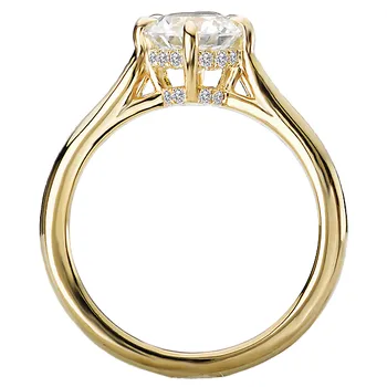 *** Lab Grown Diamond *** Diamond Semi-Mount Engagement Ring 160140-OV100YLG