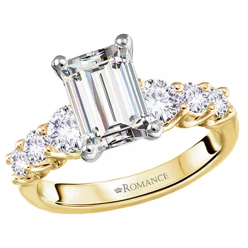 Semi-Mount Graduated Diamond Engagement Ring 160362-EM200Y