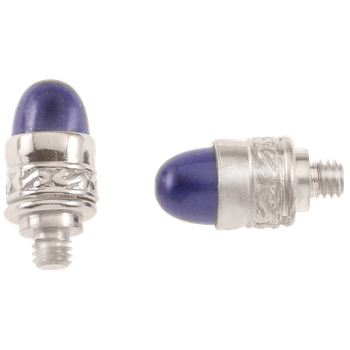 Bellatini Vari-tip Lapis Lazuli cabochons Sterling Bracelet Tips AO 12-100 LL