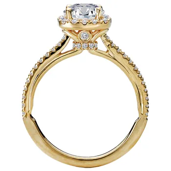 Semi-Mount Diamond Engagement Ring 160184-RD100Y