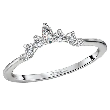 *** Lab Grown Diamond *** Nesting Wedding Band 160047-W1LG