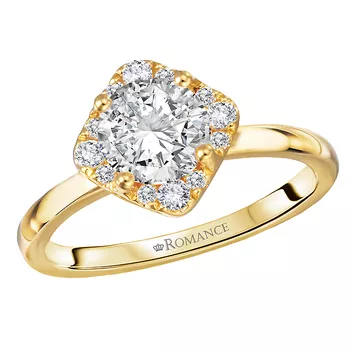 Semi-Mount Diamond Engagement Ring 160181-RD100Y
