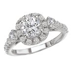 LaVie Halo Semi-Mount Diamond Ring 115041-100