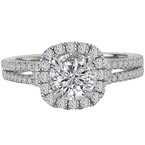 LaVie Halo Semi-Mount Diamond Ring 115319-100