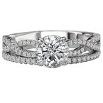 LaVie Braided Shank Semi-Mount Diamond Ring 115302-075