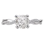 LaVie Peg Head Semi-Mount Diamond Ring 115410-100