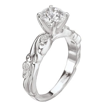 Peg Head Semi-Mount Diamond Ring 115017-S