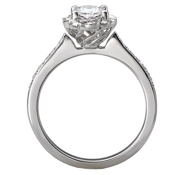 Halo Semi-Mount Diamond Ring 115437-OV100