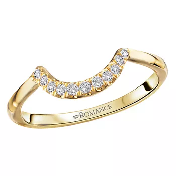 Curved Front Diamond Wedding Band 160332-RD150WY