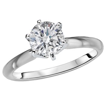 Solitaire Diamond Ring 114030-6RD150W