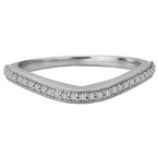 LaVie Curved Wedding Band 115285-100W