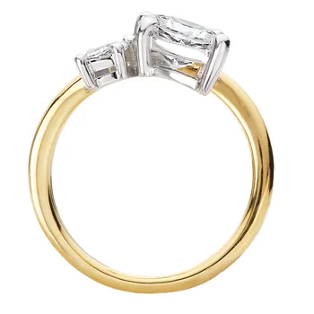 Half Split-Shank Semi-Mount Diamond Engagement Ring 160294-MQ200Y