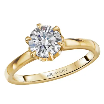 Semi-Mount Solitaire Diamond Engagement Ring 160183-RD100Y