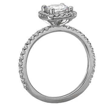 Halo Semi-Mount Diamond Ring 119176-CR100K