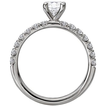 Diamond Semi-Mount Engagement Ring 116137-RDS