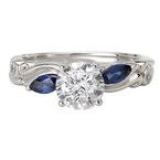 LaVie Sapphire and Diamond Semi-Mount Ring 115148-S