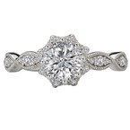 LaVie Halo Semi-Mount Diamond Ring 115293-100