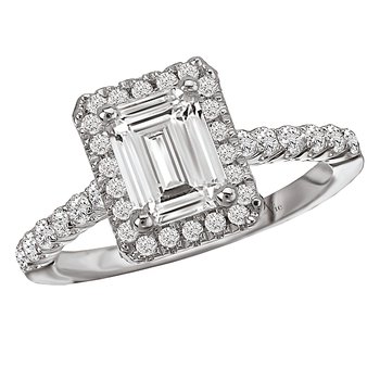 Halo Semi-Mount Diamond Ring 115216-100