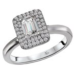 LaVie Halo Semi-Mount Diamond Ring 115425-EM075