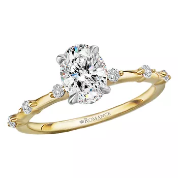 Semi-Mount Diamond Engagement Ring 160163-OV100Y
