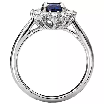 Ladies Fashion Diamond and Gemstone Ring 212045-8X6DS