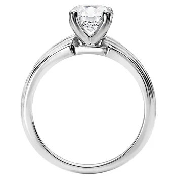 Diamond Solitaire Semi-Mount Engagement Ring 160110-RD100