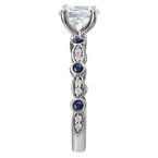 LaVie Diamond and Sapphire Semi Mount Ring 115475-OV075