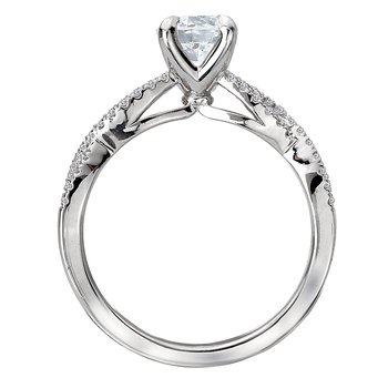 Braided Shank Semi-Mount Diamond Ring 115302-075