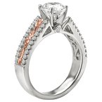 LaVie Two Tone Semi-Mount Diamond Ring 115240-100