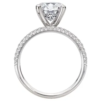 Split Row Semi-Mount Engagement Ring 160267-RD200