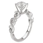 LaVie Peg Head Semi-Mount Diamond Ring 115151-S