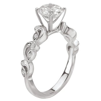 Peg Head Semi-Mount Diamond Ring 115151-S
