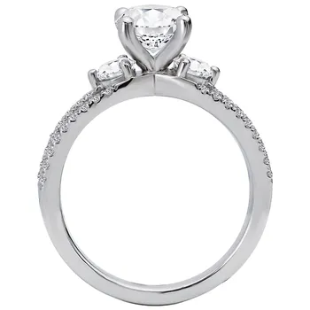 Split Shank Semi-Mount Diamond Ring 160039-RD100