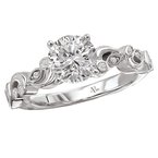 LaVie Peg Head Semi-Mount Diamond Ring 115151-S