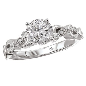 Peg Head Semi-Mount Diamond Ring 115151-S