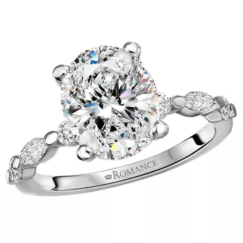 Semi-Mount Diamond Engagement Ring 160020-OV300