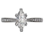 LaVie Classic Semi-Mount Diamond Ring 115466-MQ075