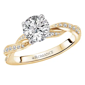 Classic Semi-Mount Diamond Ring 119108-RD100YK