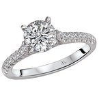 LaVie Peg Head Semi-Mount Diamond Ring 115416-100