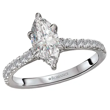 Diamond Semi-Mount Engagement Ring 160147-MQ100