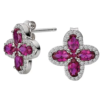 Ladies Fashion Gemstone Earrings 222064-DR
