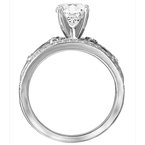 LaVie Peg Head Semi-Mount Diamond Ring 115095-S