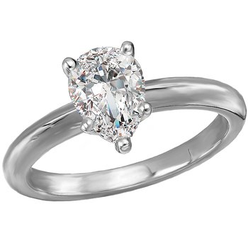 Solitaire Semi-Mount Diamond Engagement Ring 114003-PS100WS