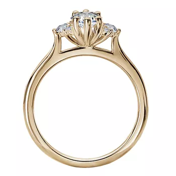 Semi-Mount Diamond Engagement Ring 160191-MQ100Y