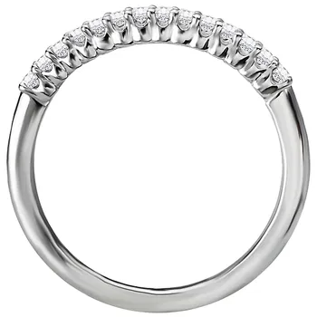 *** Lab Grown Diamond *** Curved Diamond Wedding Band 160116-WLG