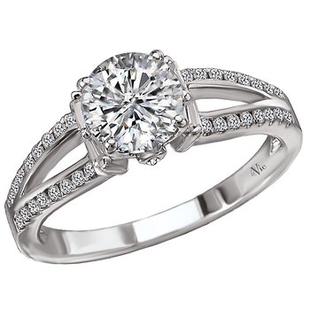 Split Shank Semi-mount Diamond Ring 115325-100