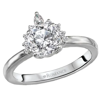 Halo Semi-Mount Diamond Ring 160054-RD100