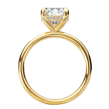 Diamond Hidden Halo Engagement Ring 160151-OV200Y